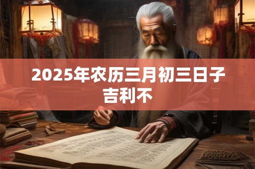 2025年农历三月初三日子吉利不