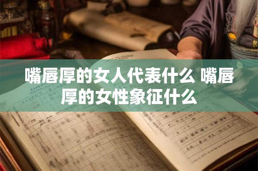 嘴唇厚的女人代表什么 嘴唇厚的女性象征什么