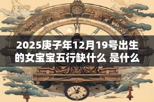 2025庚子年12月19号出生的女宝宝五行缺什么 是什么命
