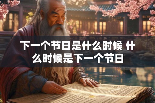 下一个节日是什么时候 什么时候是下一个节日