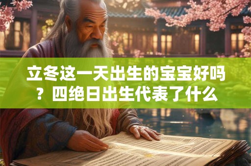 立冬这一天出生的宝宝好吗？四绝日出生代表了什么