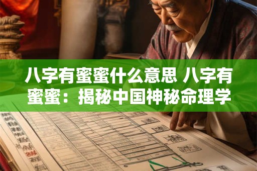 八字有蜜蜜什么意思 八字有蜜蜜：揭秘中国神秘命理学之谜