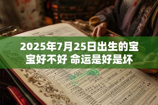 2025年7月25日出生的宝宝好不好 命运是好是坏
