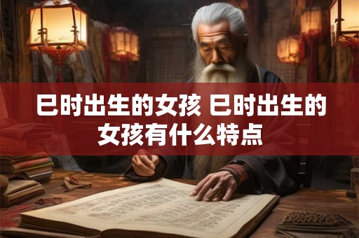 巳时出生的女孩 巳时出生的女孩有什么特点
