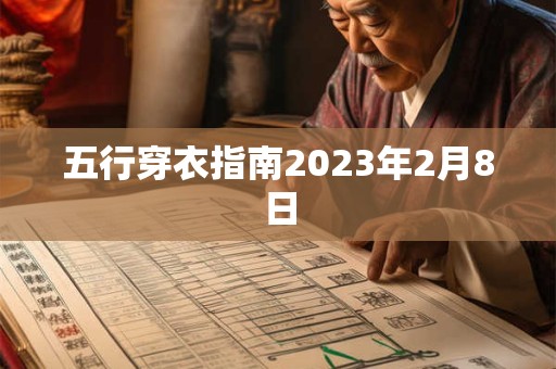 五行穿衣指南2023年2月8日