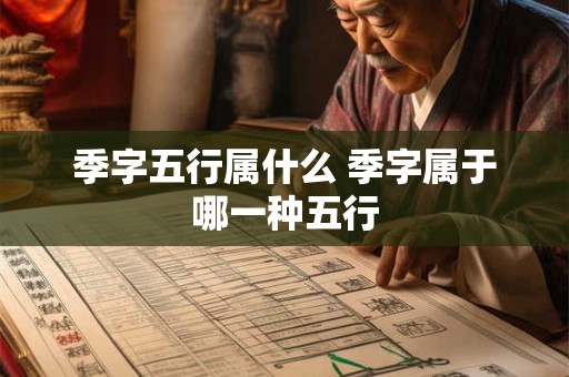 季字五行属什么 季字属于哪一种五行