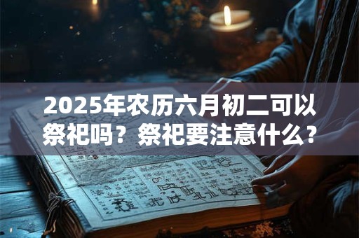2026年农历六月初二可以祭祀吗？祭祀要注意什么？