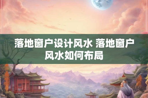 落地窗户设计风水 落地窗户风水如何布局