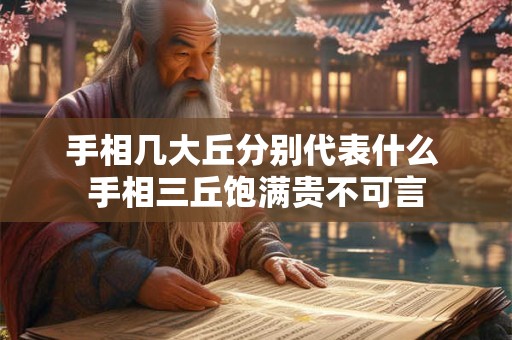 手相几大丘分别代表什么 手相三丘饱满贵不可言