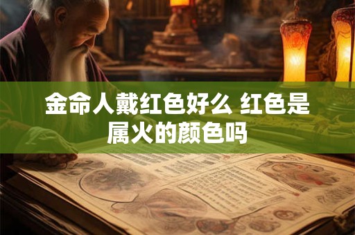 金命人戴红色好么 红色是属火的颜色吗