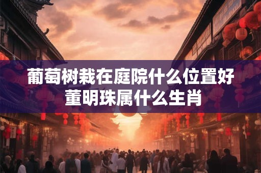 葡萄树栽在庭院什么位置好 董明珠属什么生肖