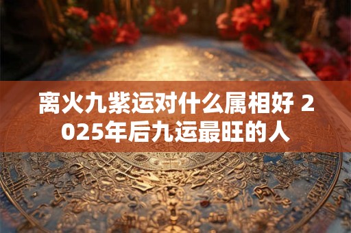 离火九紫运对什么属相好 2025年后九运最旺的人