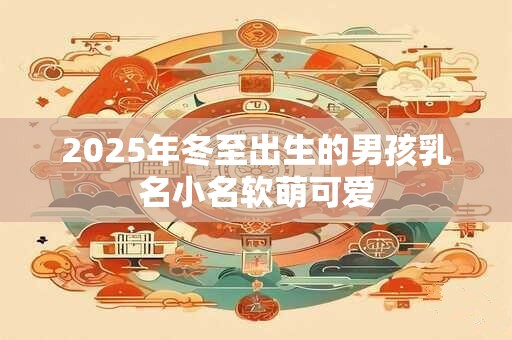 2026年冬至出生的男孩乳名小名软萌可爱