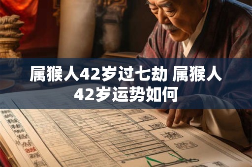 属猴人42岁过七劫 属猴人42岁运势如何