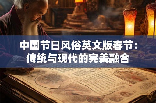 中国节日风俗英文版春节：传统与现代的完美融合