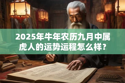2025年牛年农历九月中属虎人的运势运程怎么样？