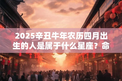 2025辛丑牛年农历四月出生的人是属于什么星座？命运如何
