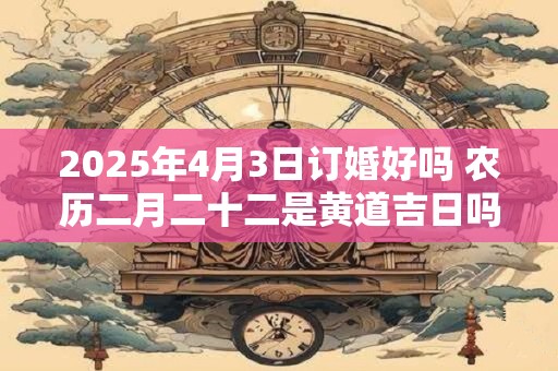 2025年4月3日订婚好吗 农历二月二十二是黄道吉日吗