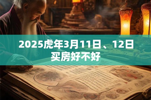 2025虎年3月11日、12日买房好不好