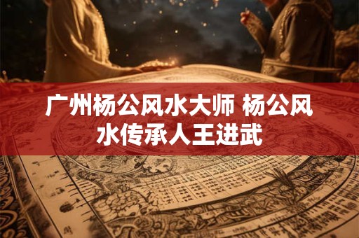广州杨公风水大师 杨公风水传承人王进武