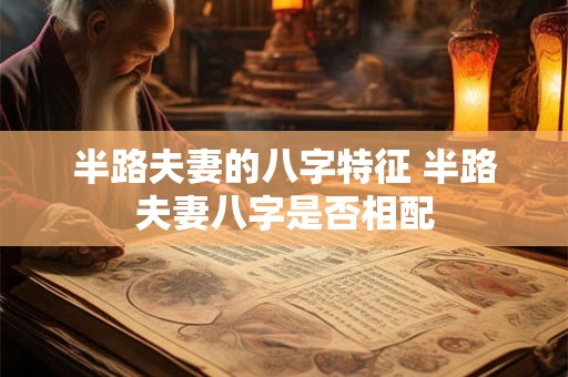 半路夫妻的八字特征 半路夫妻八字是否相配 半路夫妻的八字特征 半路夫妻八字是否相配