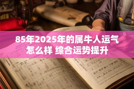 85年2025年的属牛人运气怎么样 综合运势提升
