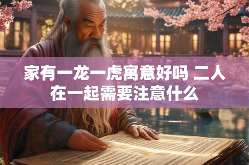 家有一龙一虎寓意好吗 二人在一起需要注意什么