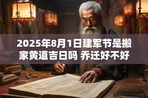 2025年8月1日建军节是搬家黄道吉日吗 乔迁好不好