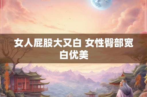 女人屁股大又白 女性臀部宽白优美
