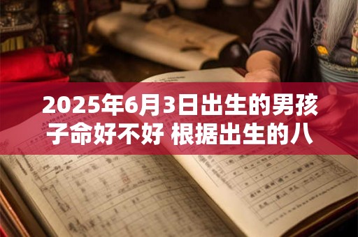 2025年6月3日出生的男孩子命好不好 根据出生的八字取名字