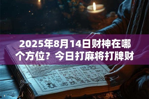 2025年8月14日财神在哪个方位？今日打麻将打牌财神方位