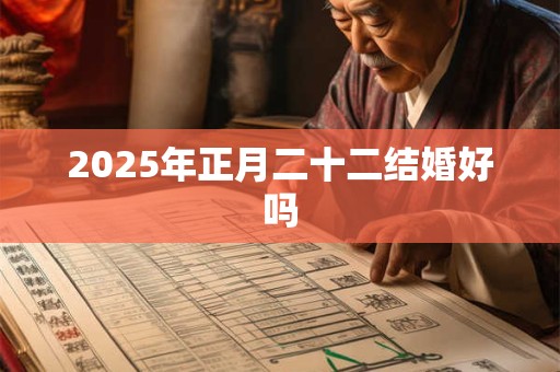 2025年正月二十二结婚好吗