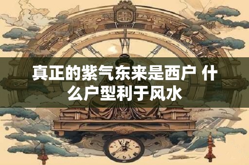 真正的紫气东来是西户 什么户型利于风水