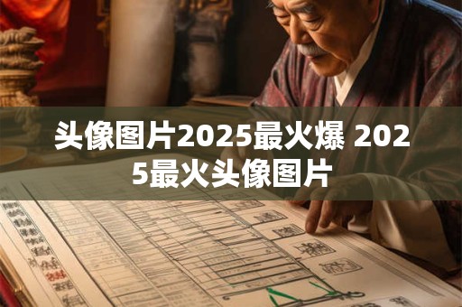 头像图片2025最火爆 2025最火头像图片