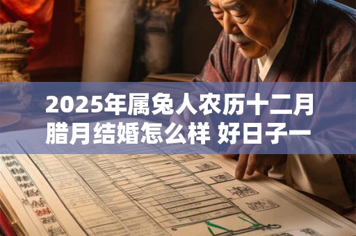 2025年属兔人农历十二月腊月结婚怎么样 好日子一览表老黄历