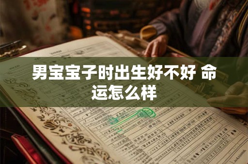 男宝宝子时出生好不好 命运怎么样