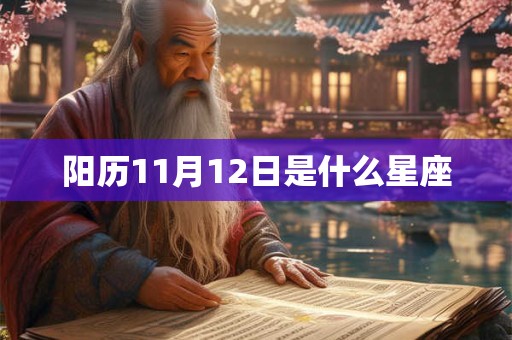 阳历11月12日是什么星座