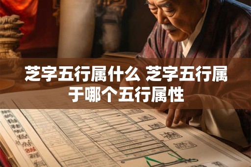 芝字五行属什么 芝字五行属于哪个五行属性