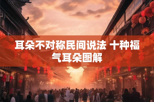 耳朵不对称民间说法 十种福气耳朵图解