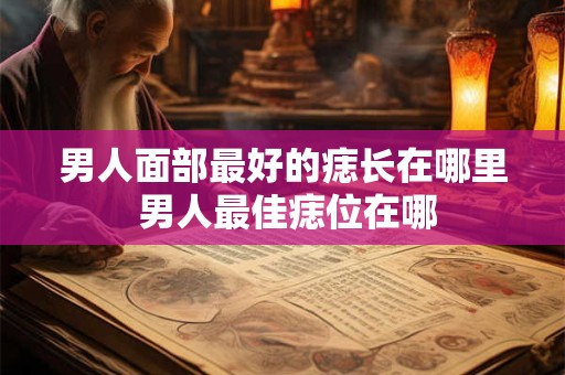 男人面部最好的痣长在哪里 男人最佳痣位在哪