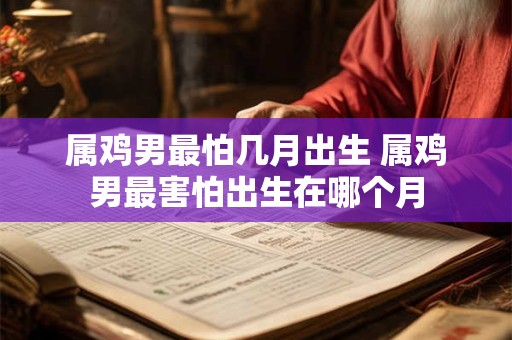 属鸡男最怕几月出生 属鸡男最害怕出生在哪个月