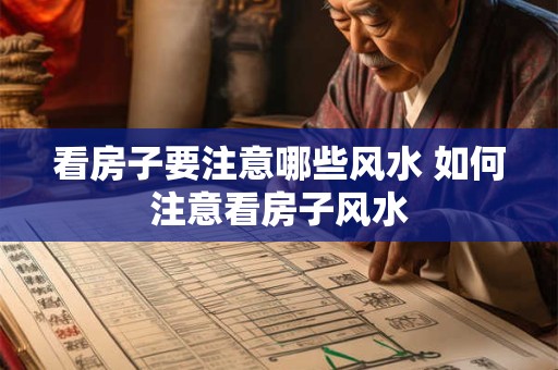 看房子要注意哪些风水 如何注意看房子风水