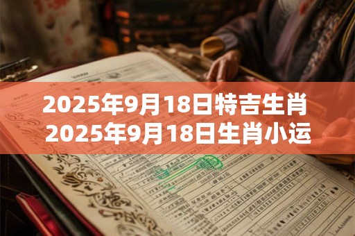2025年9月18日特吉生肖 2025年9月18日生肖小运播报