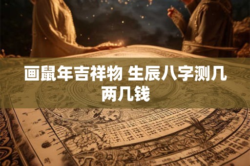 画鼠年吉祥物 生辰八字测几两几钱