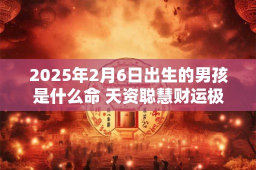 2025年2月6日出生的男孩是什么命 天资聪慧财运极好