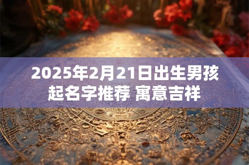 2025年2月21日出生男孩起名字推荐 寓意吉祥