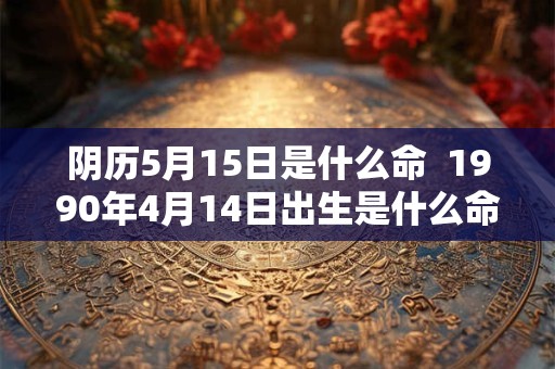 阴历5月15日是什么命  1990年4月14日出生是什么命