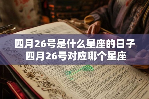 四月26号是什么星座的日子 四月26号对应哪个星座