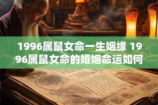 1996属鼠女命一生姻缘 1996属鼠女命的婚姻命运如何
