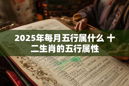 2025年每月五行属什么 十二生肖的五行属性